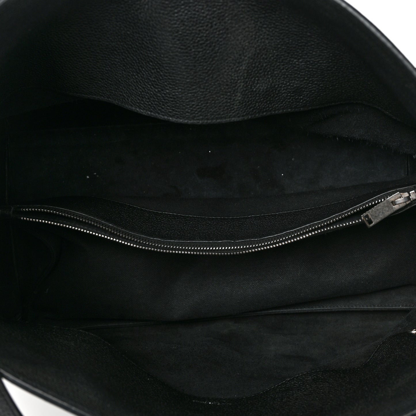 Grained Calfskin Medium Souple Sac De Jour Black