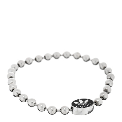 Gucci X ADIDAS Sterling Silver Enamel Bead Bracelet Black 1 of 4