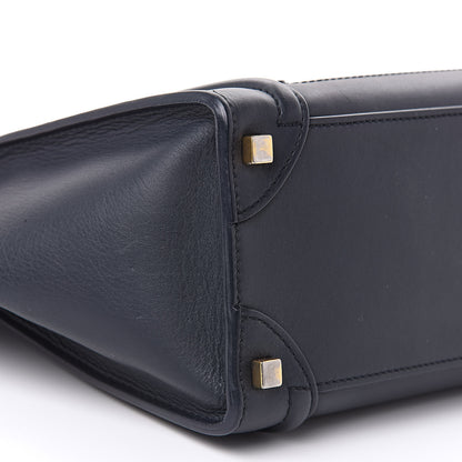 Celine Smooth Calfskin Micro Luggage Navy Blue 8 of 14