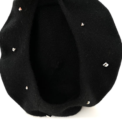 Hermes Cashmere Medor Studded Darling Beret S Black 7 of 9