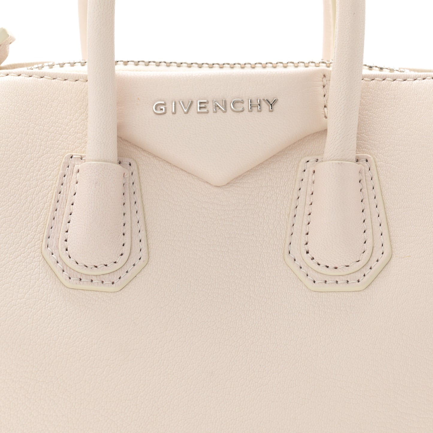 Sugar Goatskin Mini Antigona Off White