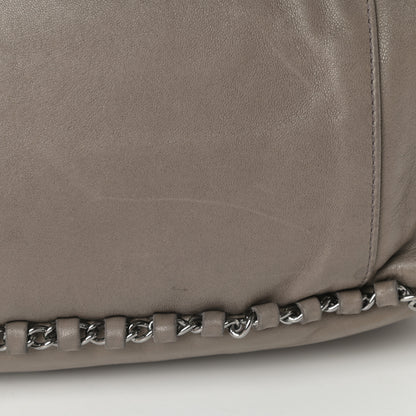 Chanel Lambskin Chain Hobo Grey 15 of 16