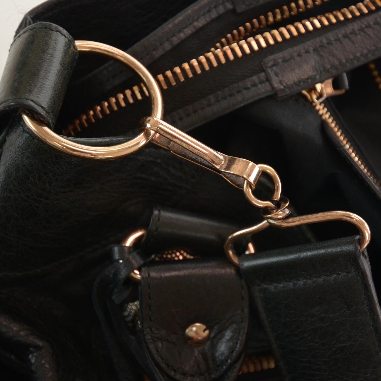 Agneau Giant 21 Rose Gold Hardware Velo Black