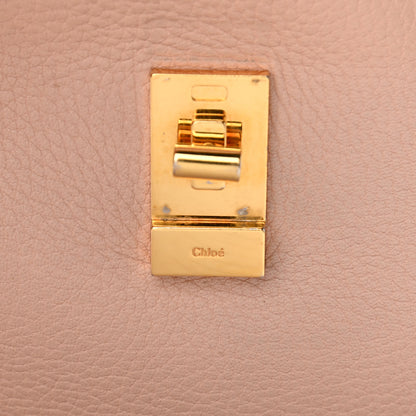 Chloe Grained Lambskin Drew Shoulder Bag Cement Pink 11 of 13