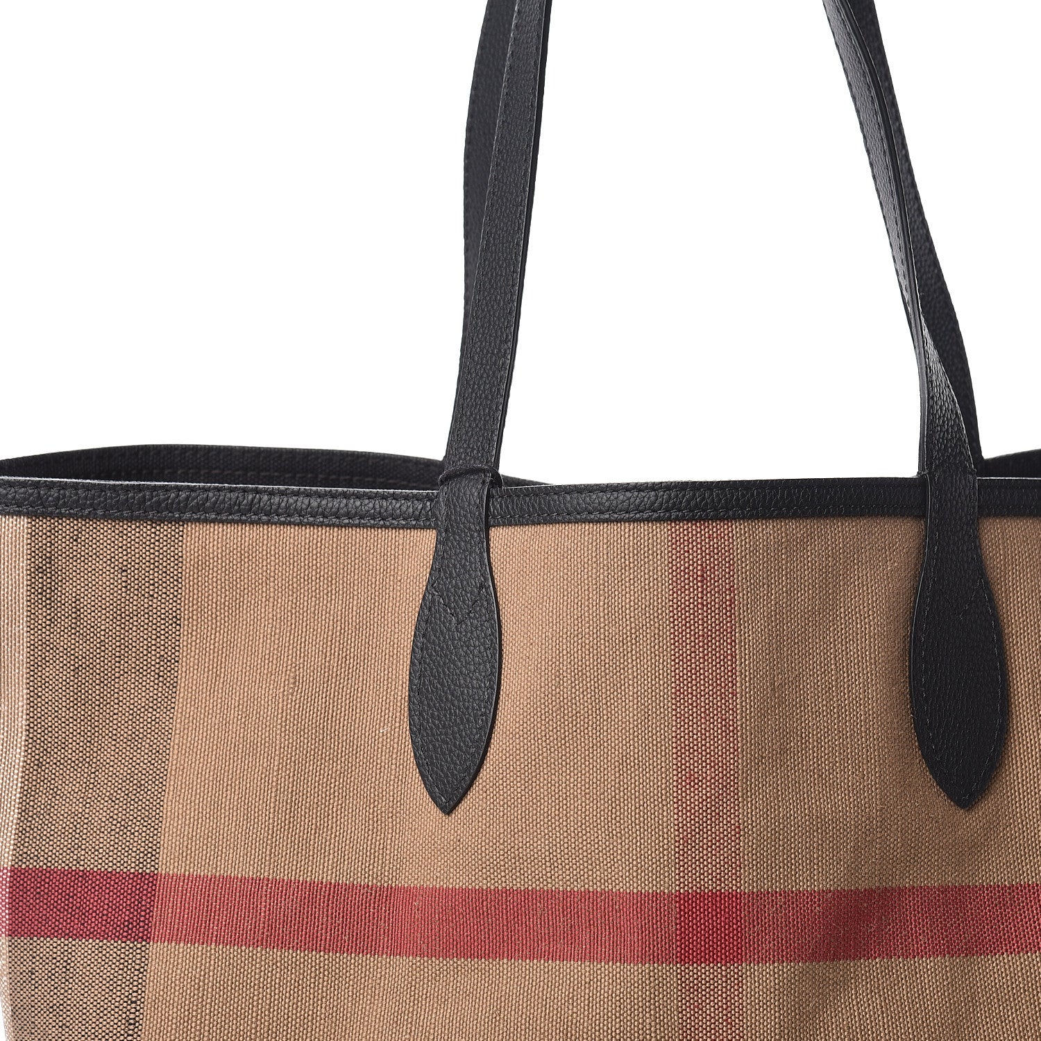 Burberry Coated Canvas Mega Check Medium Doodle Tote Black 15 of 16