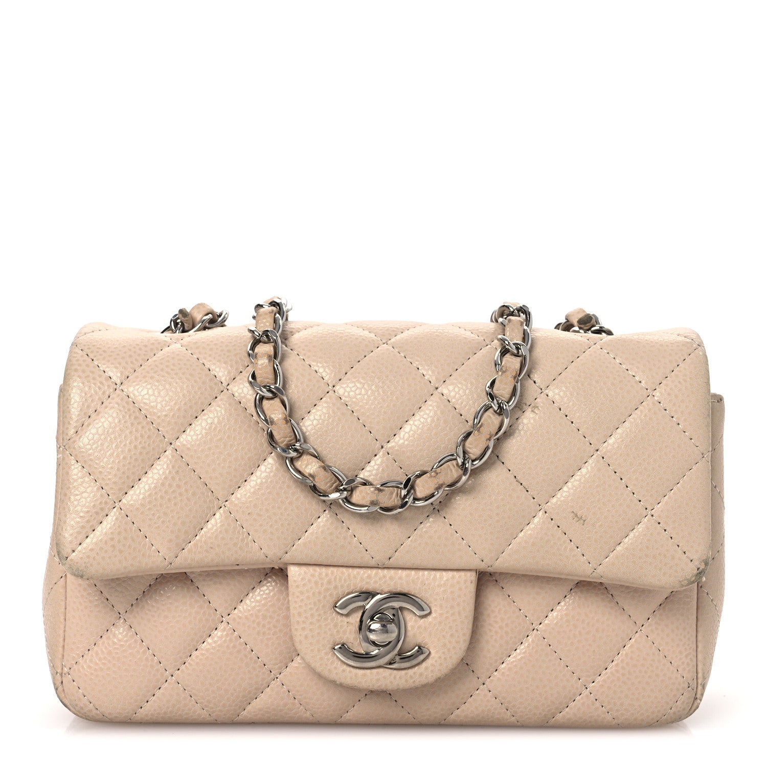 Chanel Caviar Quilted Mini Rectangular Flap Light Pink 1 of 17