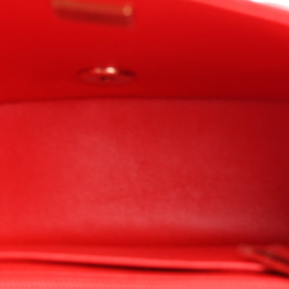 Chanel Lambskin Resin Crystal Square Quilted Monacoco Mini Flap Red 5 of 12