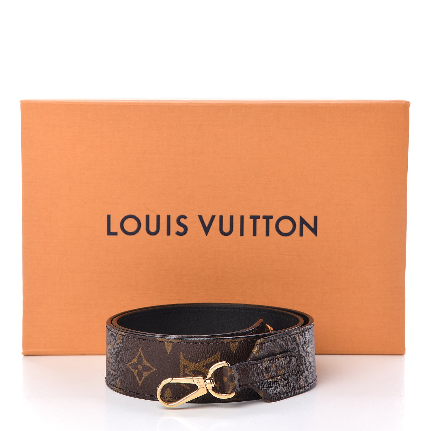 Louis Vuitton Monogram Bandouliere Shoulder Strap Black 5 of 5