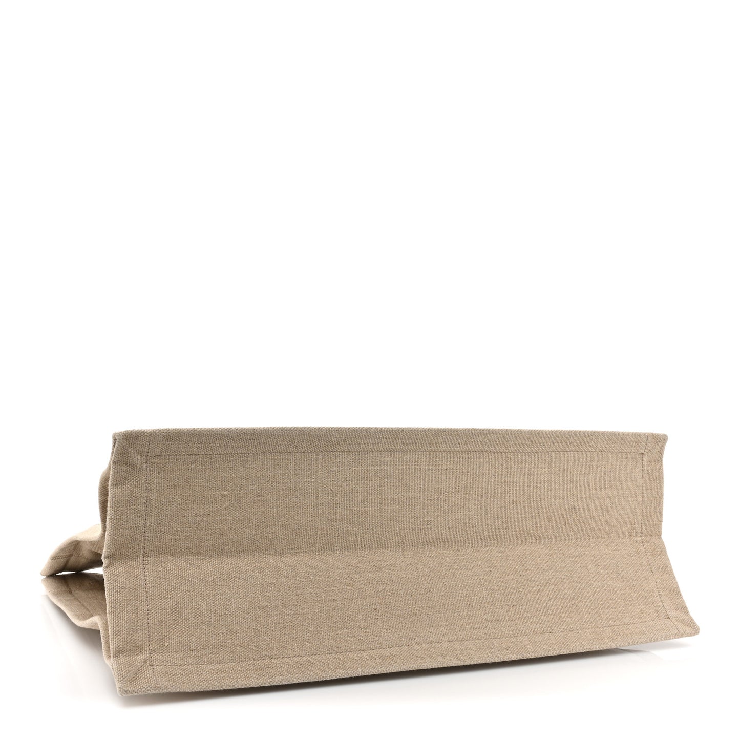 Linen Calfskin Rive Gauche Tote Optic White