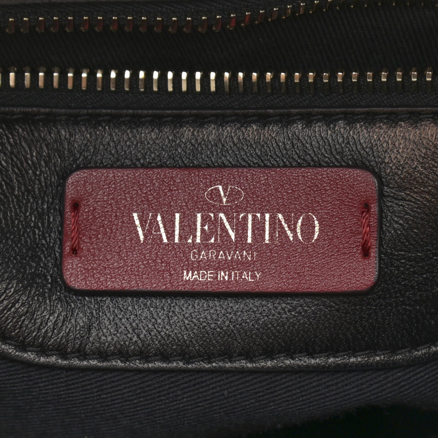 Valentino Garavani Lambskin VLTN Print Candystud Top Handle Bag Black 5 of 12