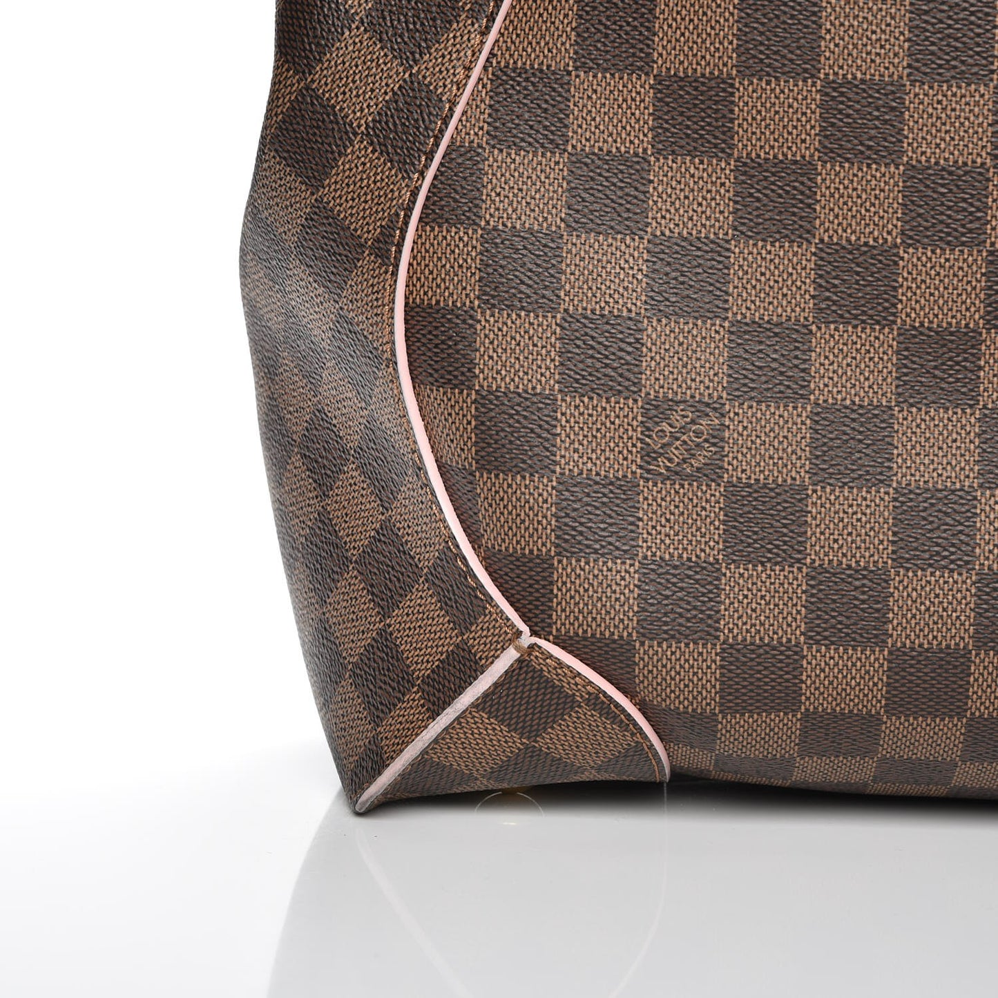Damier Ebene Caissa Hobo Rose Ballerine