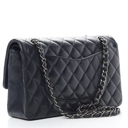 Chanel Caviar Quilted Medium Double Flap Navy 4 of 15