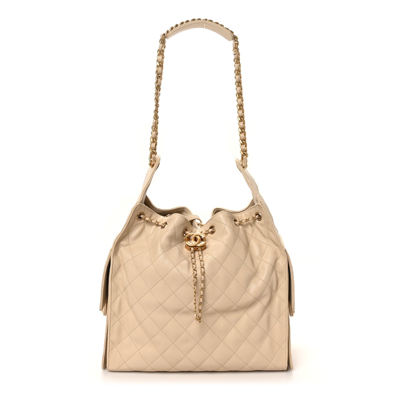 Chanel Caviar Quilted Medium Chanel 25 Handbag Beige 1 of 11