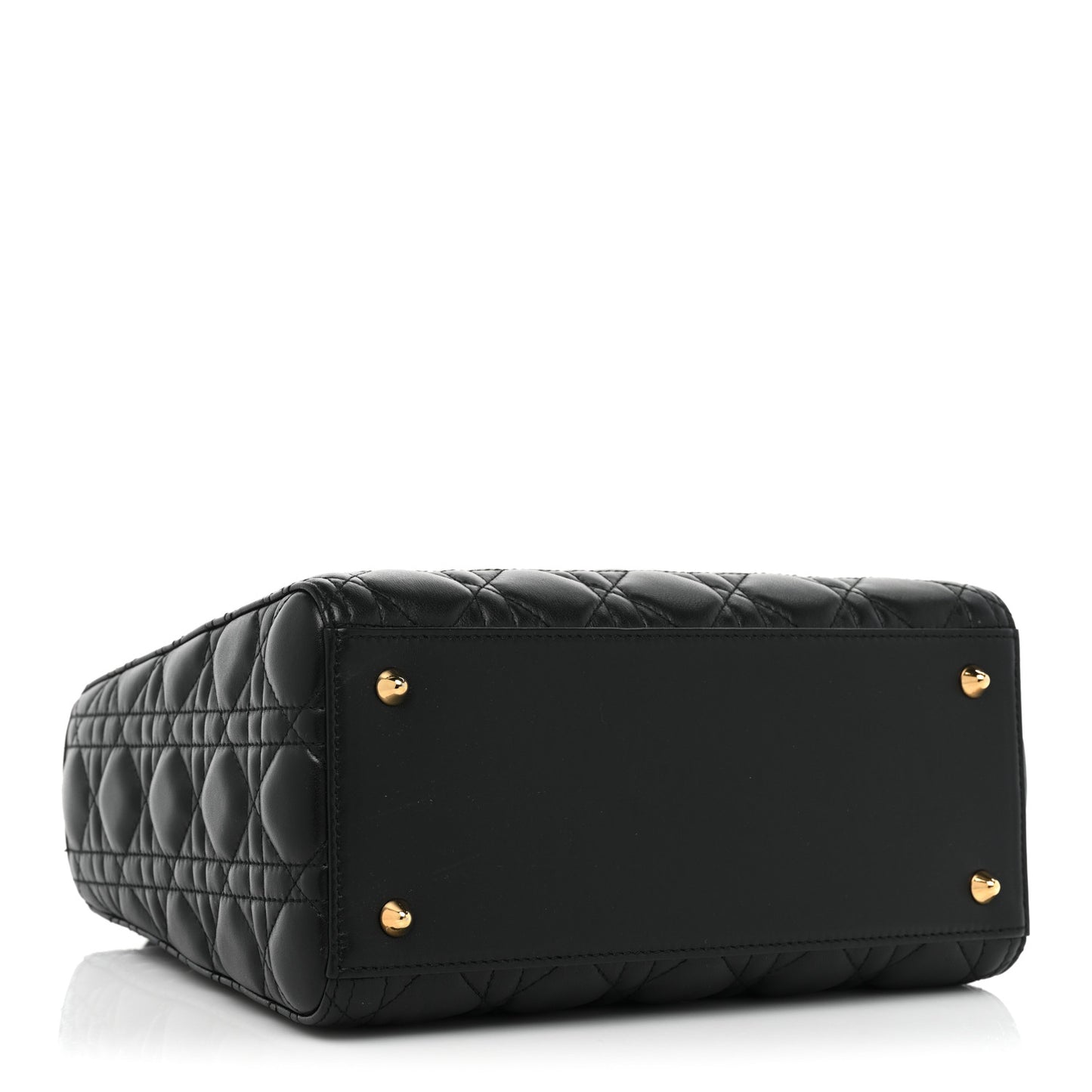 Lambskin Cannage Medium Lady Dior Black
