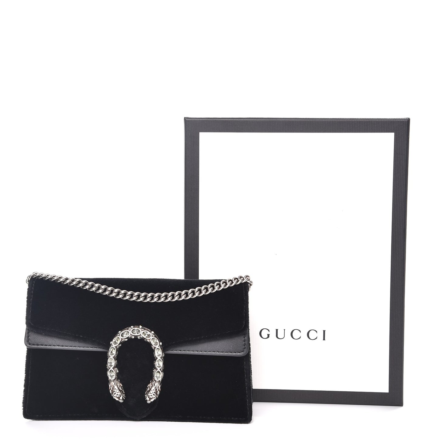 Velvet Super Mini Dionysus Shoulder Bag Black