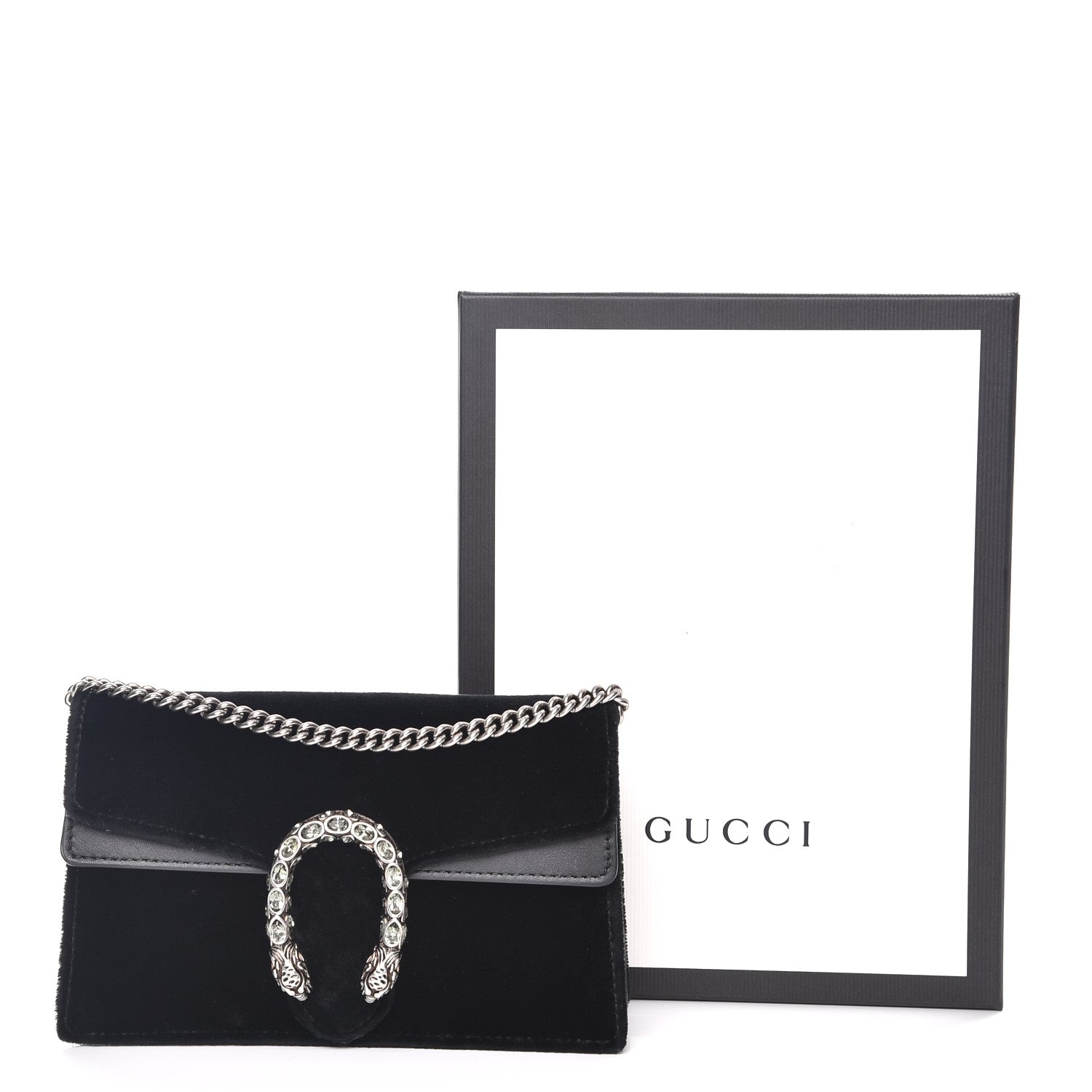 Gucci Velvet Super Mini Dionysus Shoulder Bag Black 11 of 11