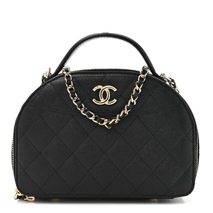 Chanel Caviar Quilted Top Handle Vanity Case Black 1 of 11