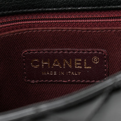 Chanel Patent Goatskin Quilted Small CC Eyelet Flap Black 6 of 8