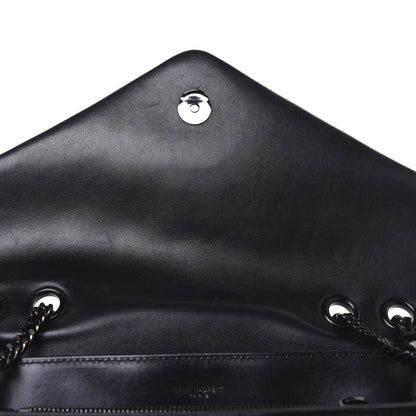 Saint Laurent Calfskin Y Quilted Monogram Medium Loulou Chain Satchel Black 12 of 21