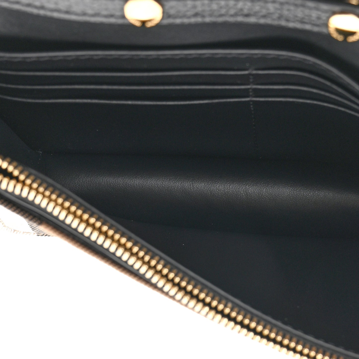 Derby Calfskin House Check Wallet On Chain Black