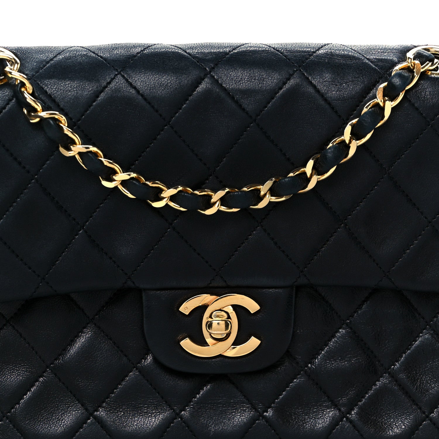 Chanel Lambskin Quilted Small Double Flap Black 19 of 23