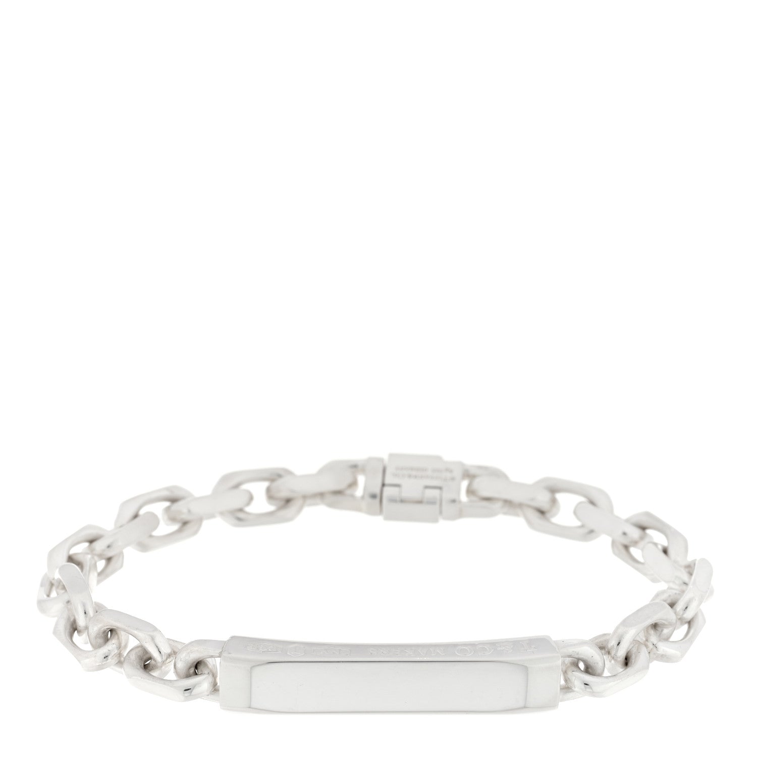 Tiffany Sterling Silver 1837 Makers ID Chain Bracelet 1 of 3