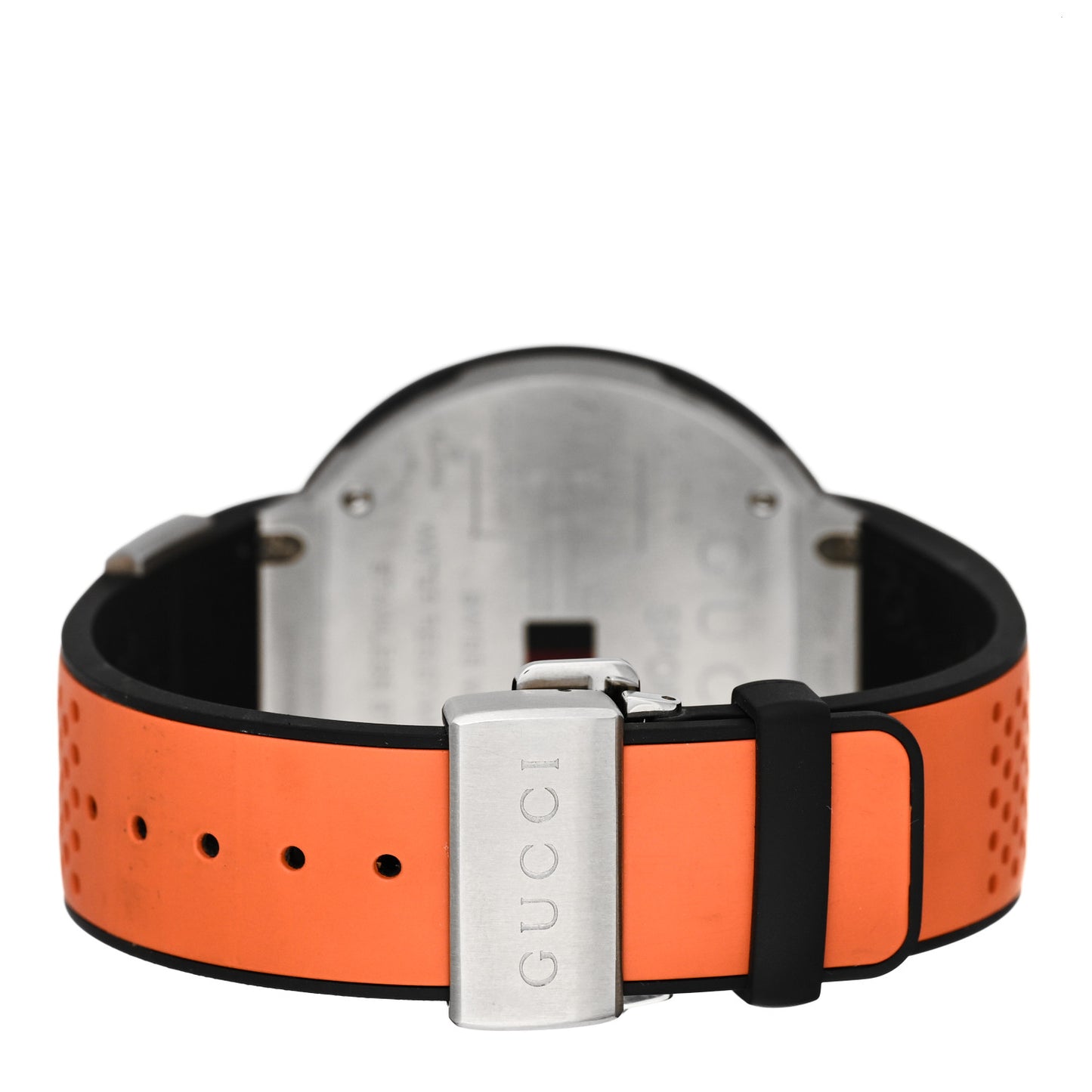 Stainless Steel Rubber 49mm Digital I-Gucci Sport Watch Black
