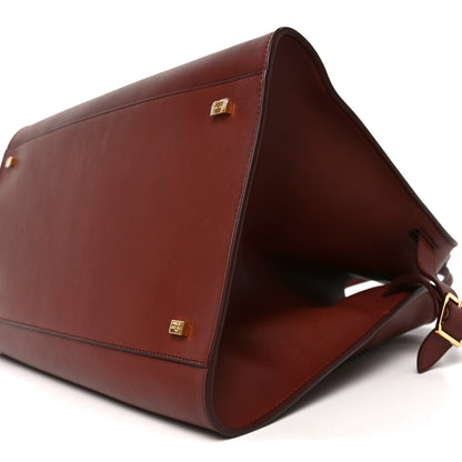 The Row Polished Saddle Calfskin Soft Margaux 15 Cognac 9 of 9