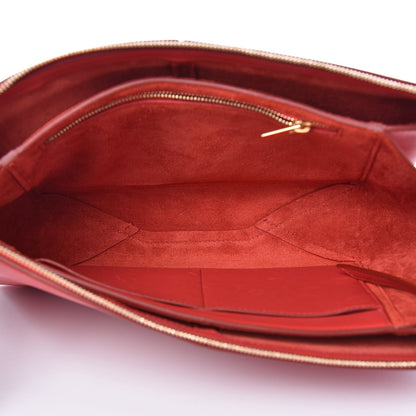 Celine Supple Natural Calfskin Tri-Fold Clutch Coquelicot 5 of 6