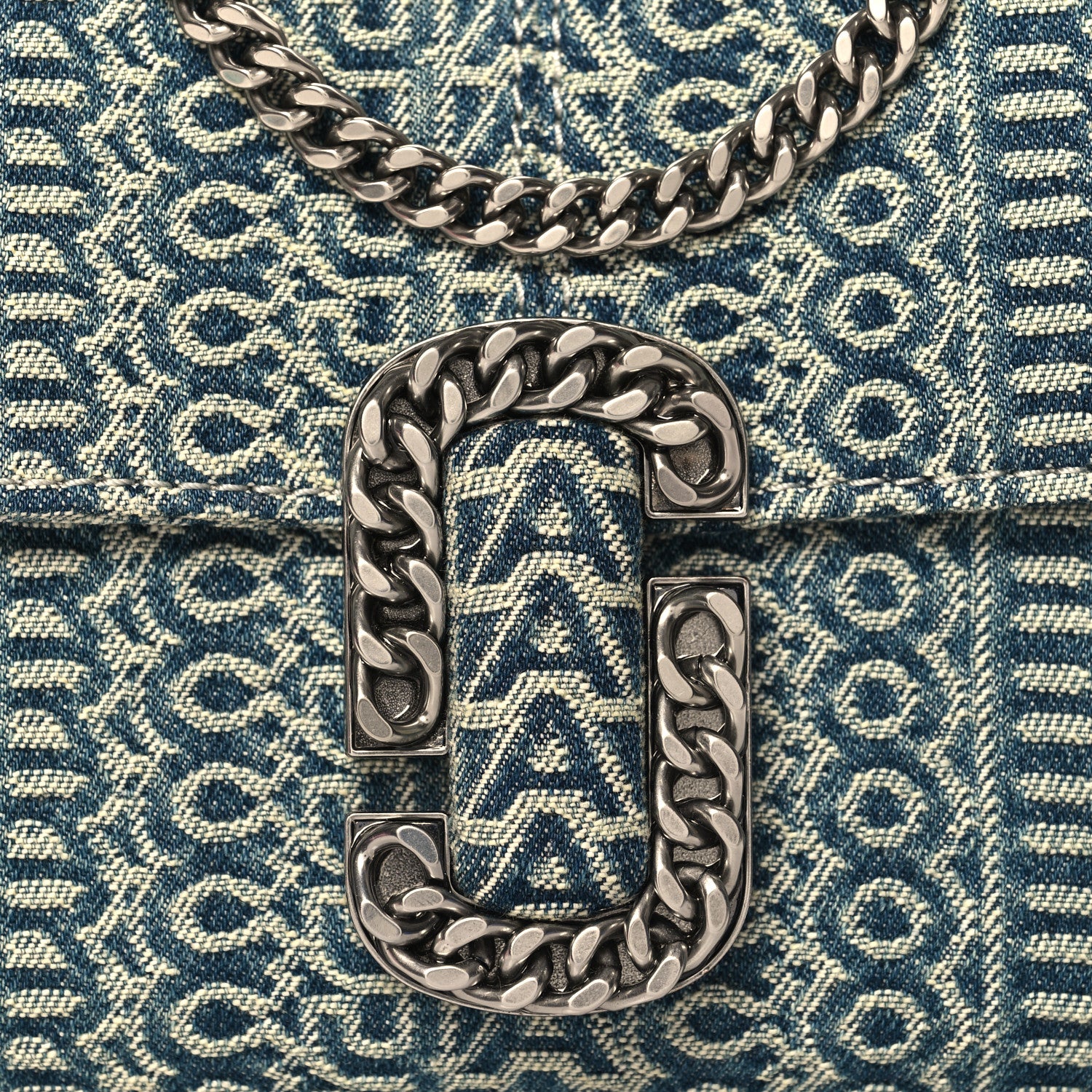 Marc Jacobs Denim St. Marc Mini Top Handle Bag Blue 7 of 9