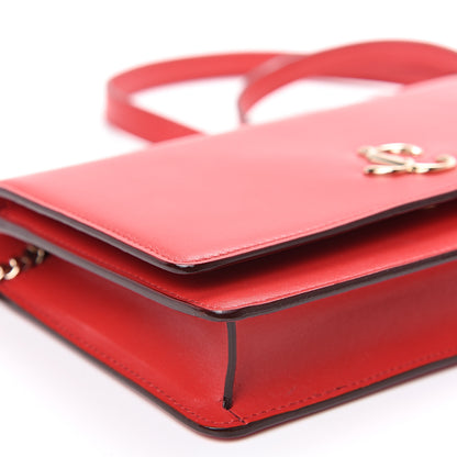 Jimmy Choo Calfskin Palace Wallet On Chain Royal Red 6 of 8