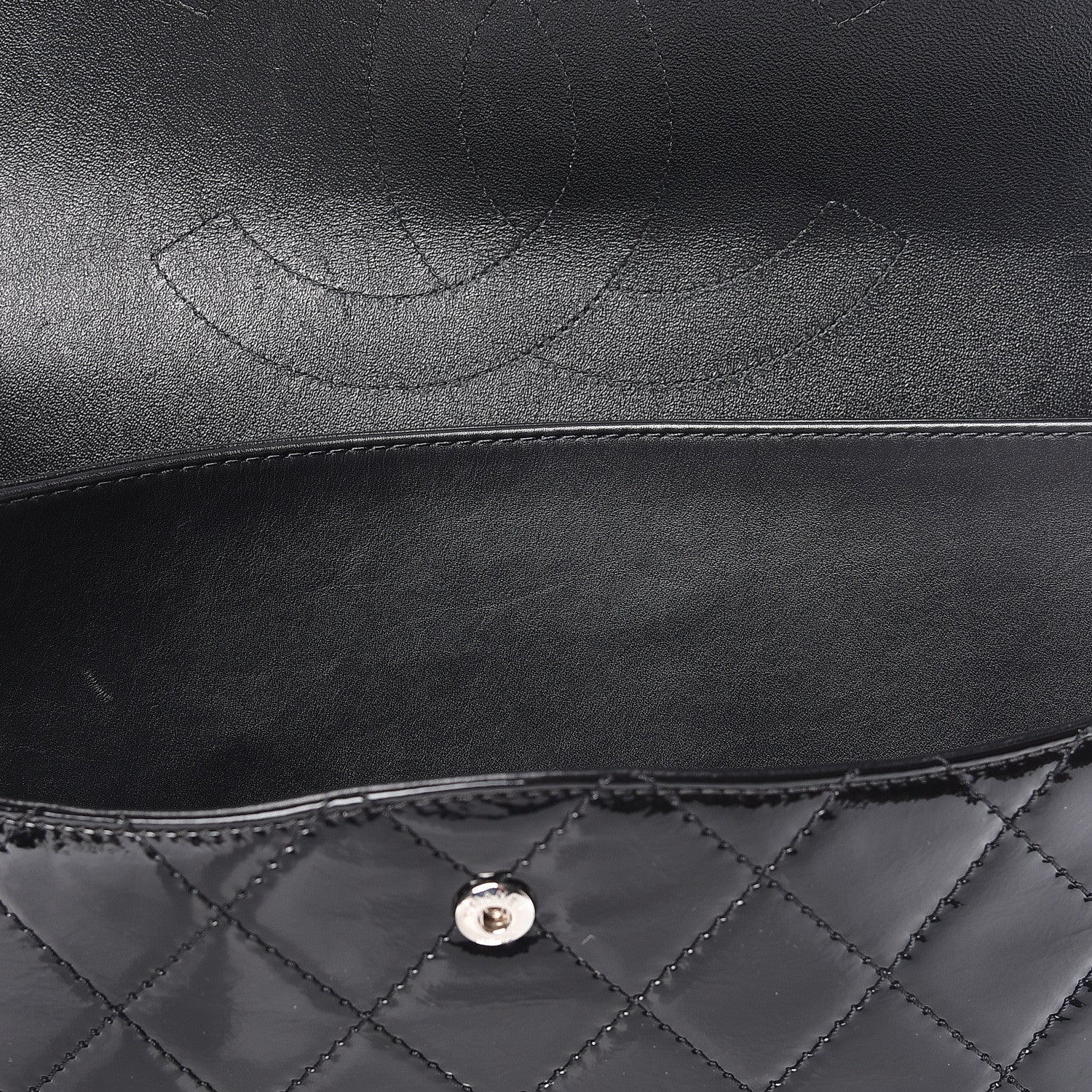 Chanel Distressed Patent Quilted 2.55 Reissue 227 Flap Black 11 of 16