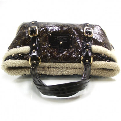 Louis Vuitton Patent Monogram Shearling Sac Thunder 5 of 13
