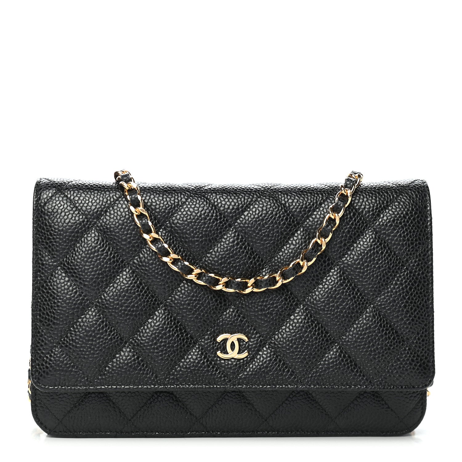 Chanel Caviar Quilted Wallet On Chain WOC Black 1 of 9