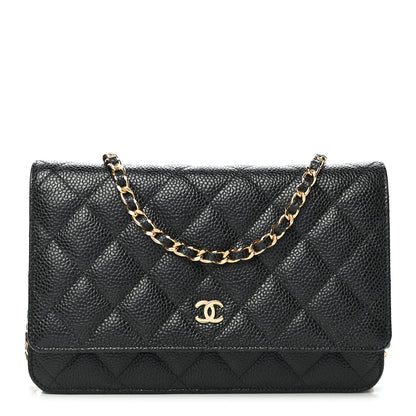 Chanel Caviar Quilted Wallet On Chain WOC Black 1 of 9