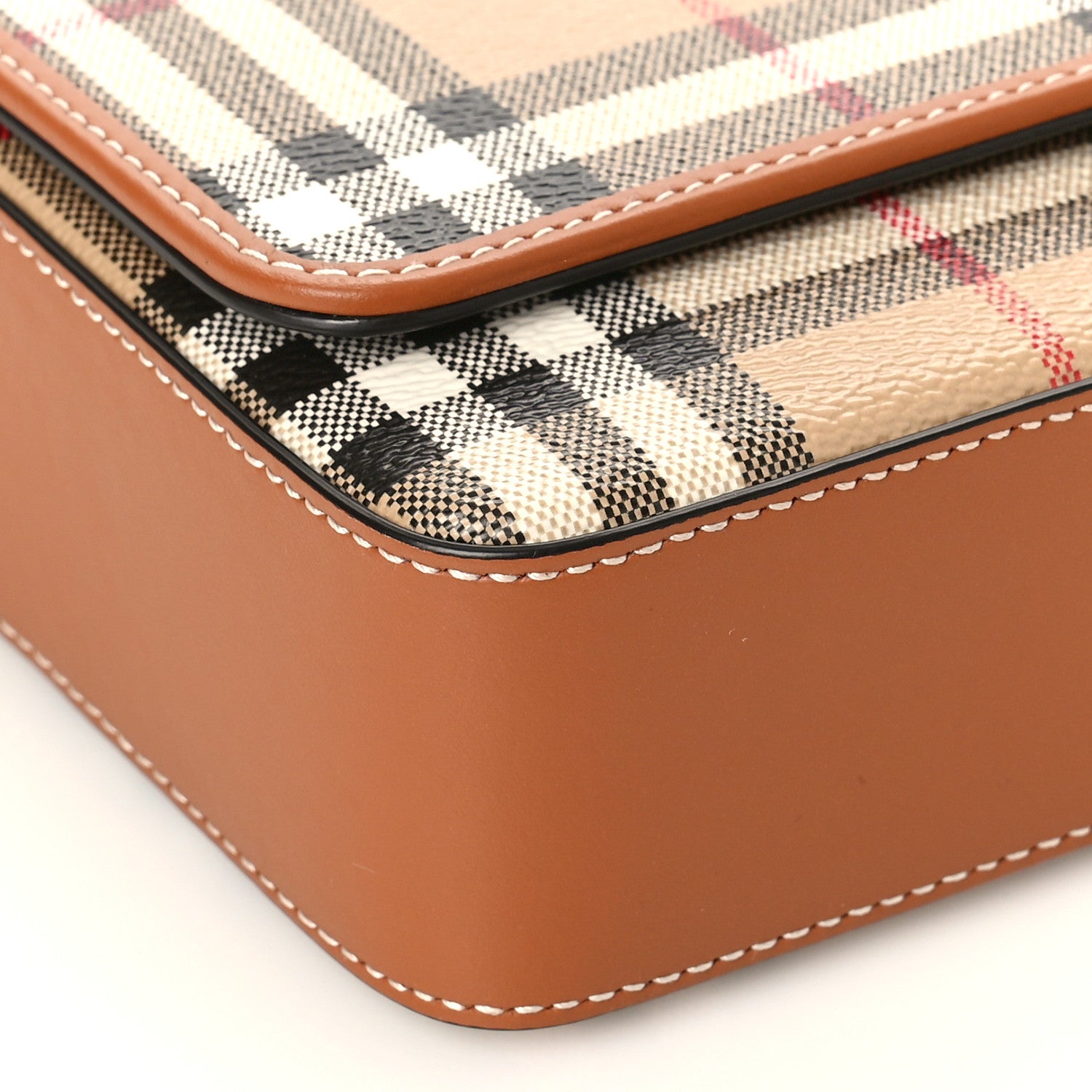 Burberry E-Canvas Vintage Check Hampshire Crossbody Archive Beige 6 of 7