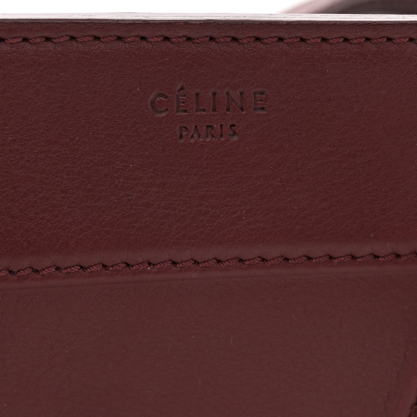 Supple Calfskin Medium Phantom Luggage Burgundy