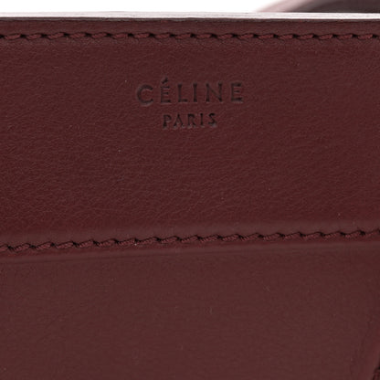 Celine Supple Calfskin Medium Phantom Luggage Burgundy 6 of 19