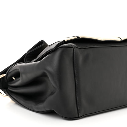 Valentino Garavani Lambskin Snakeskin Bloomy Crossbody Bag Black 9 of 12