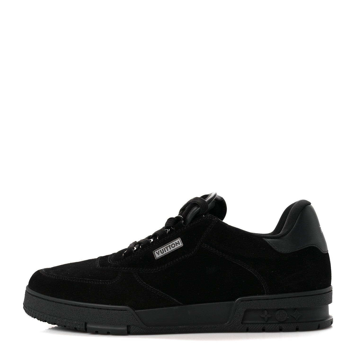 Louis Vuitton Suede Mens LV Trainer Sneakers 9 Black 1 of 10