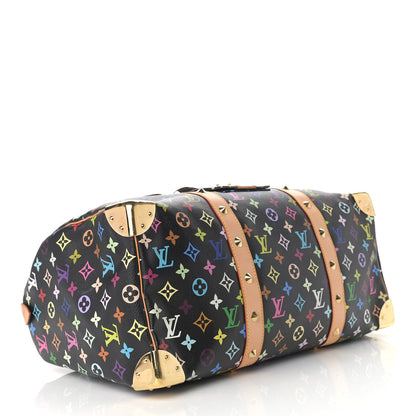 Louis Vuitton Monogram Multicolor Keepall 45 Black 4 of 11