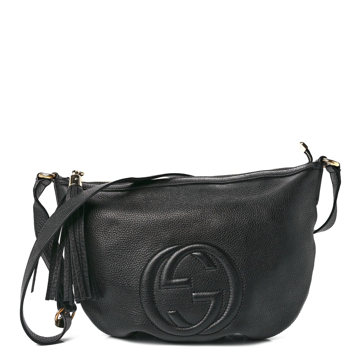 Gucci Pebbled Calfskin Small Soho Hobo Black 1 of 13