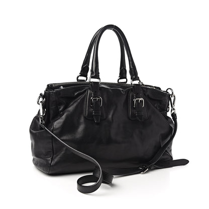 Prada Vitello Shine Bauletto Black 2 of 9