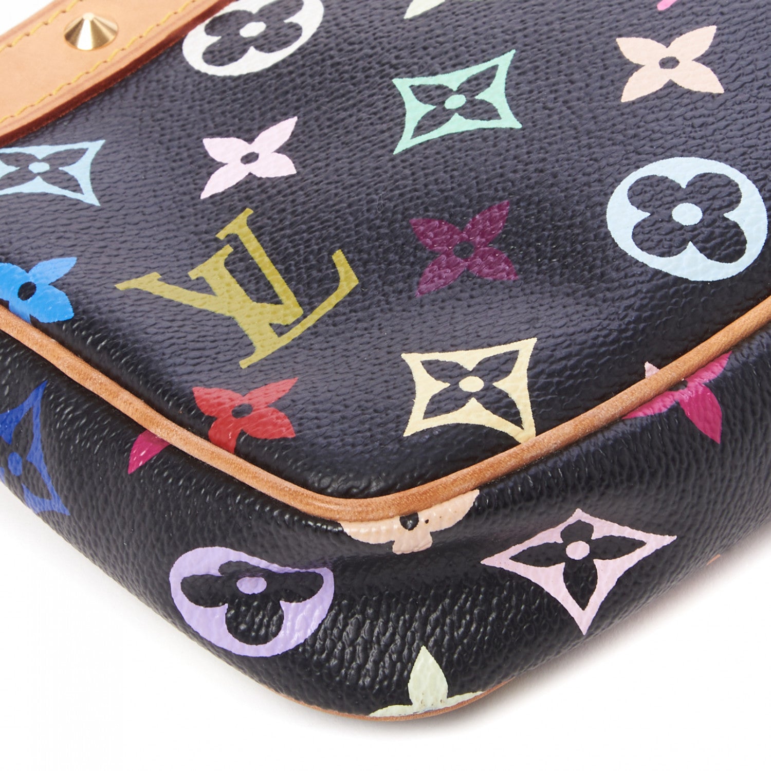 Louis Vuitton Monogram Multicolor Pochette Accessories Black 6 of 9