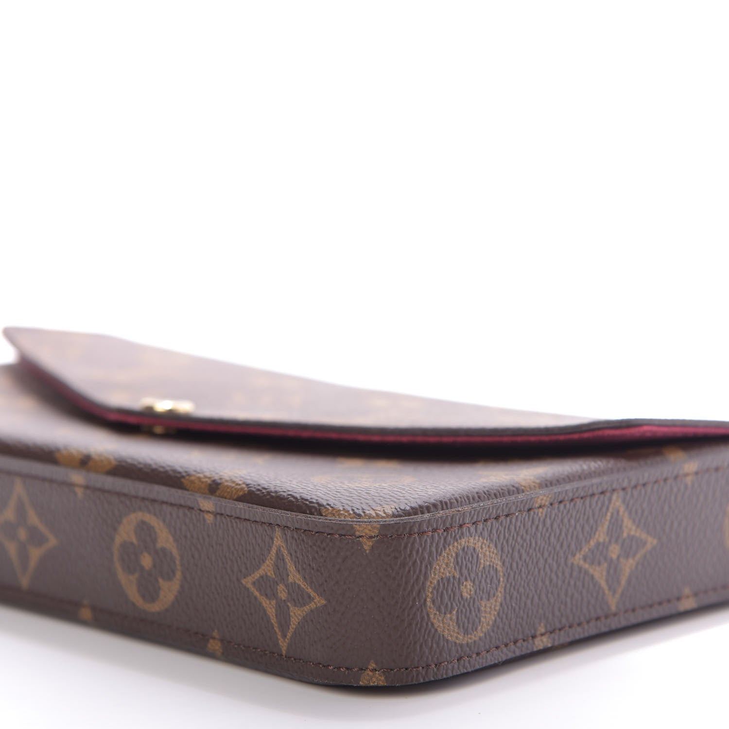 Louis Vuitton Monogram Pochette Felicie Chain Wallet Fuchsia 8 of 11