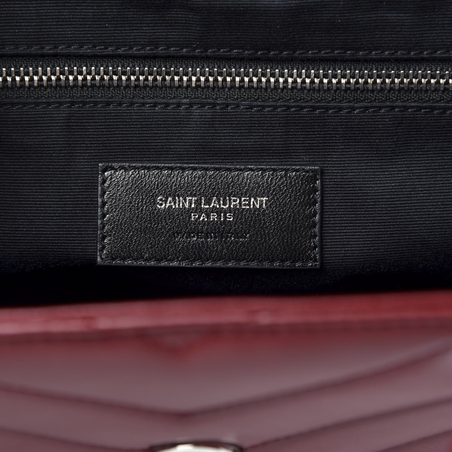 Saint Laurent Calfskin Y Quilted Monogram Small Loulou Backpack Red 6 of 8