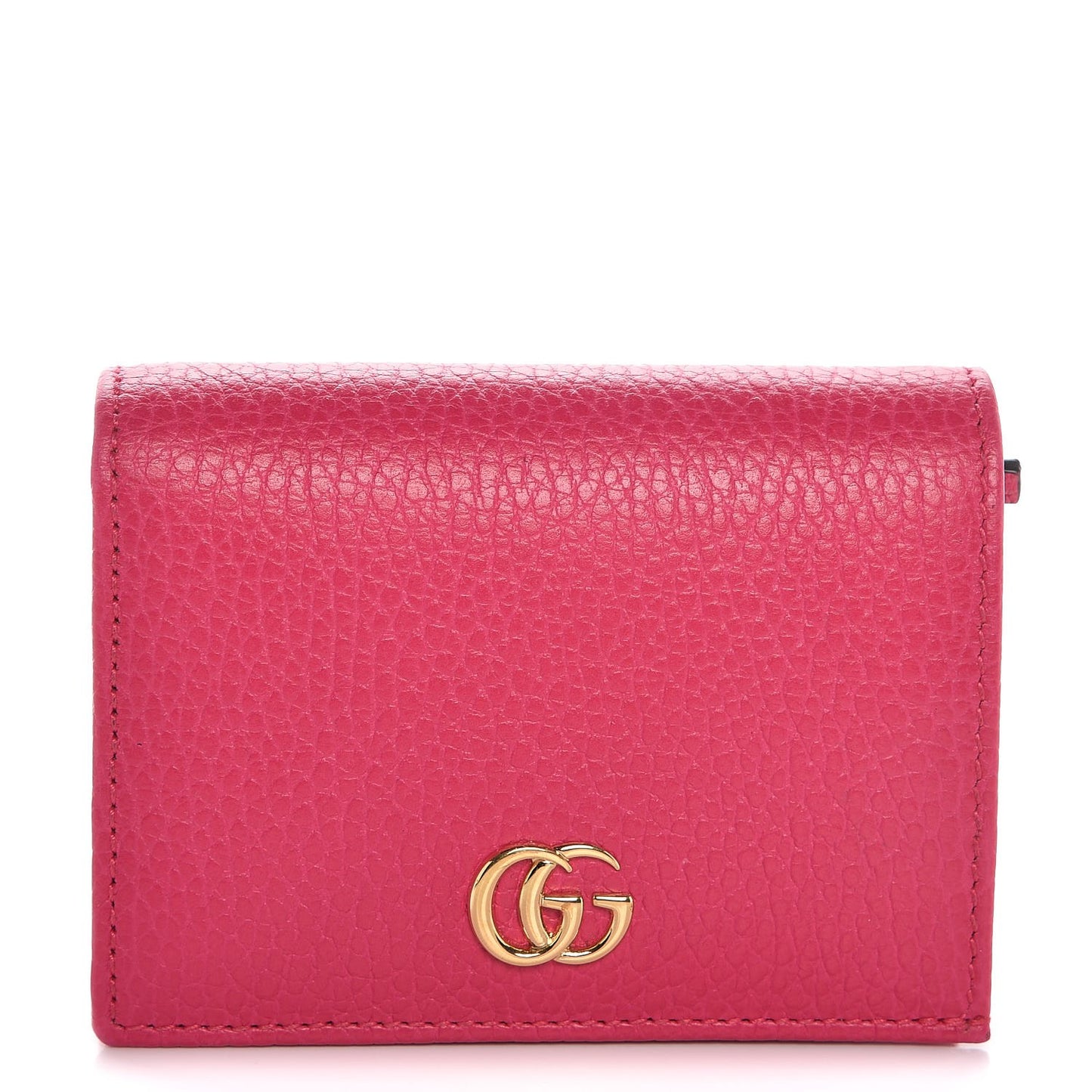 Dollar Calfskin GG Marmont Card Case Box Pink