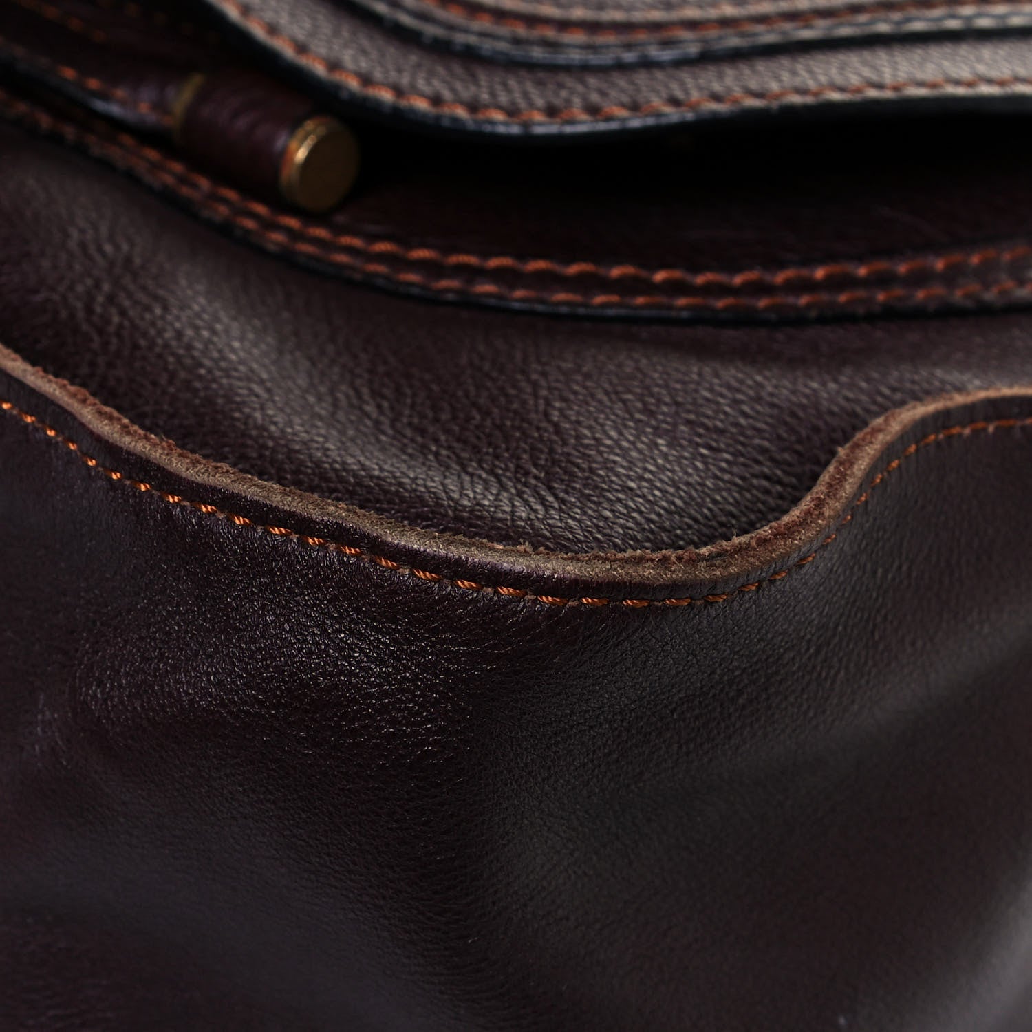 Chloe Calfskin Large Marcie Satchel Truffle 10 of 20