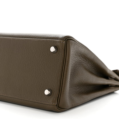 Hermes Chevre De Coromandel Kelly Retourne 32 Vert Olive 9 of 11