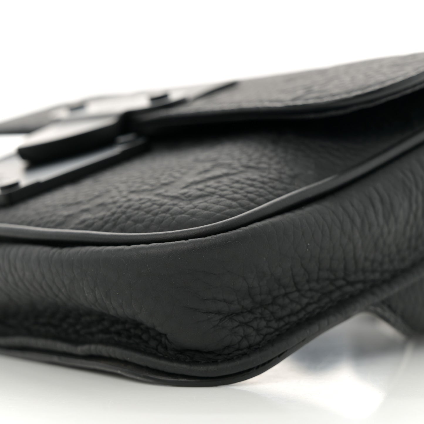 Taurillon Monogram S Lock Sling Bag Black